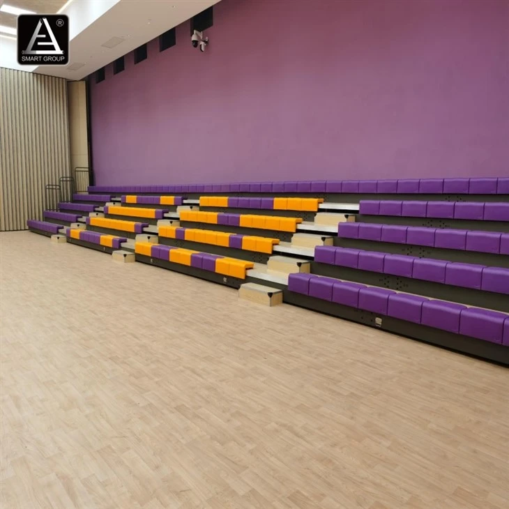 Electric Retractable Seating System for Indoor Multipurpose Halls