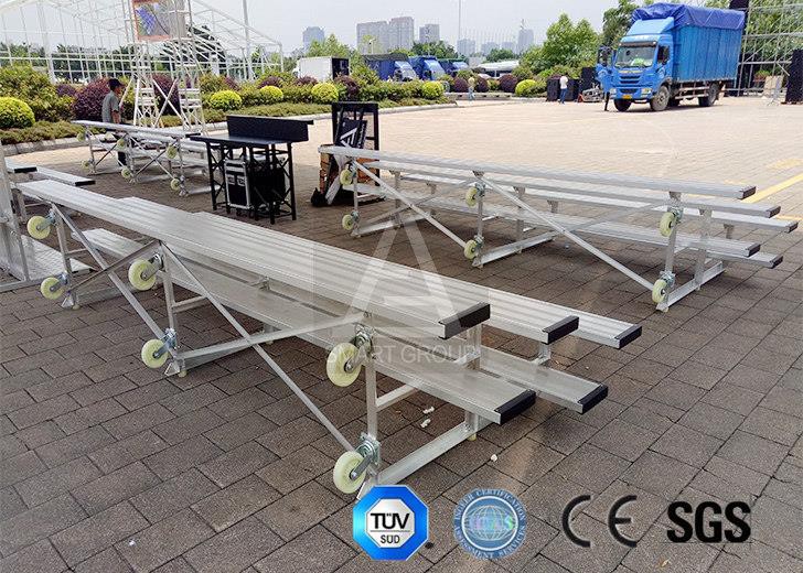 Roll Aluminum Bleachers With Wheels