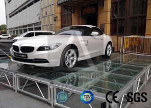 Pentas Kaca Boleh Laras Bingkai Aluminium